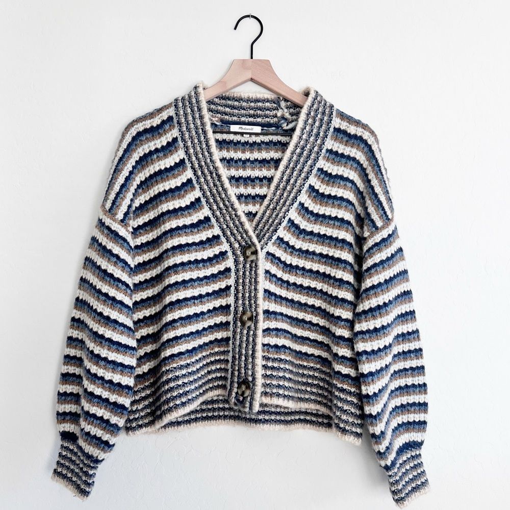 NEW Madewell Waller Crop Cardigan Sweater Sz M
